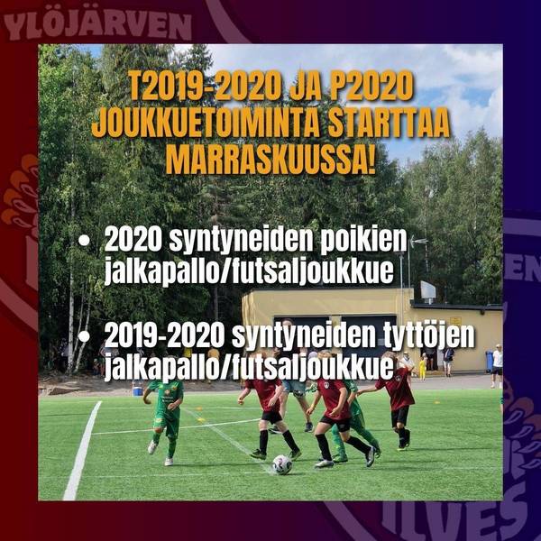 Tule mukaan jalkapallon ja futsalin joukkuetoimintaan!