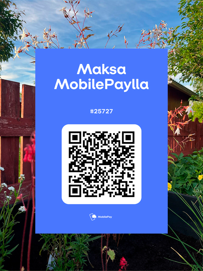 MobilePay käyttöön, käteinen käy myös edelleen.