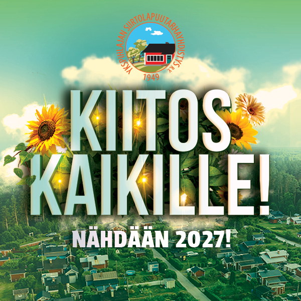 Kiitos onnistuneesta Avoimet pihat -päivästä!